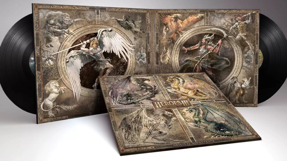 Okładka winyli, ścieżka dźwiękowa Heroes of Might and Magic III