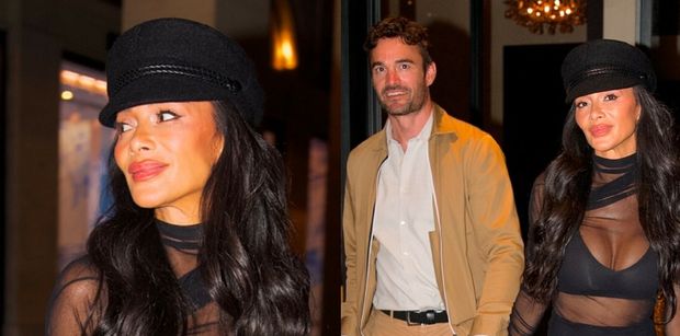 Nicole Scherzinger kroczy u boku narzeczonego w PRZEŚWITUJĄCEJ mini. HOT? (FOTO)