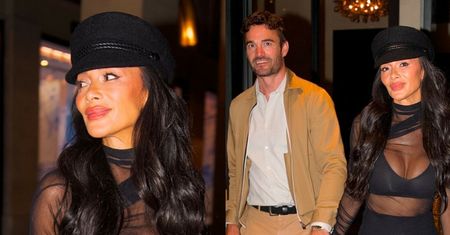 Nicole Scherzinger kroczy u boku narzeczonego w PRZEŚWITUJĄCEJ mini. HOT? (FOTO)