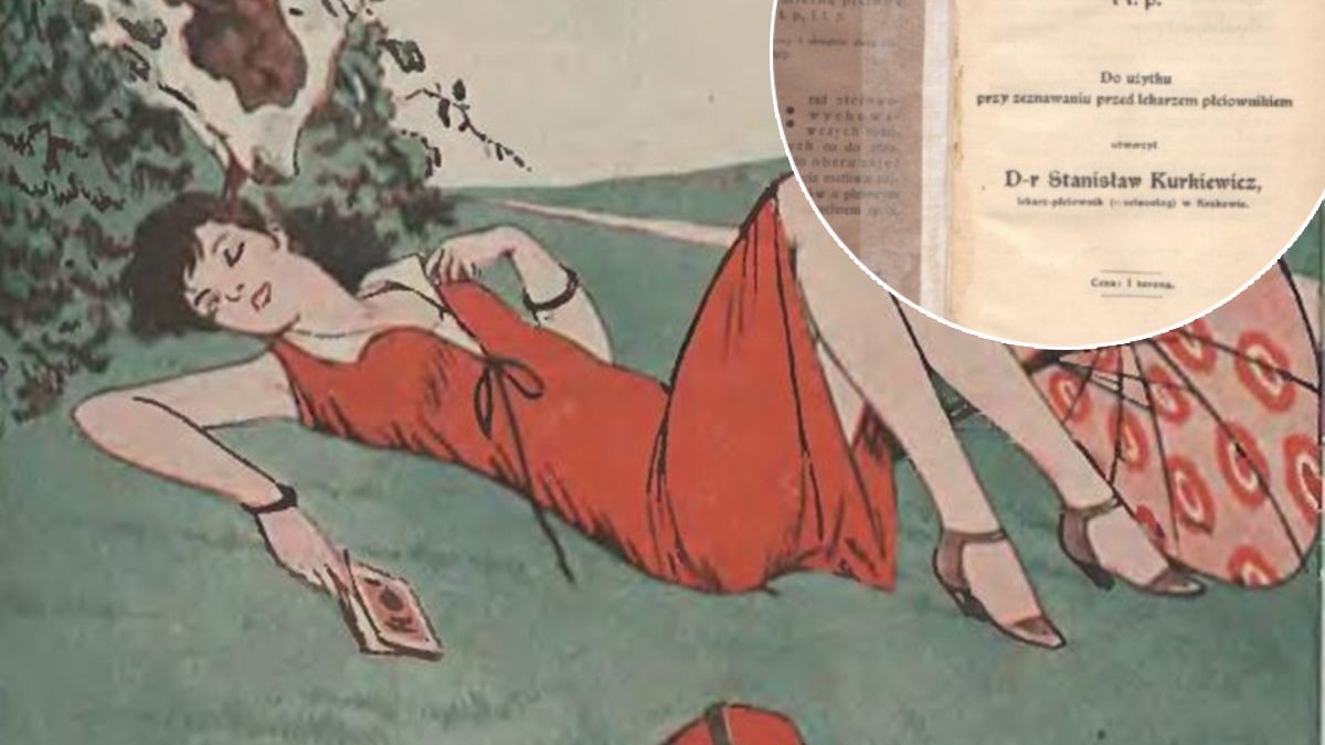 "Romantycznie". Ilustracja z pisma "Wolna myśl – wolne żarty", 1933 rok.