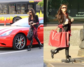 "Miłość na bogato": Pietrasińska w czerwonym Ferrari! (FOTO)