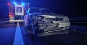 Lublin: Na obwodnicy Volkswagen uderzył w bariery