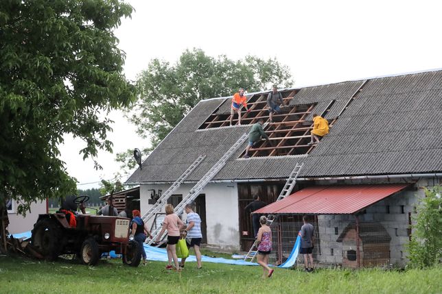 Trąba powietrzna koło Nowego Sącza