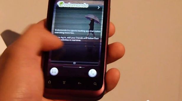 HTC Rhyme i Endomondo | fot. youtube.com