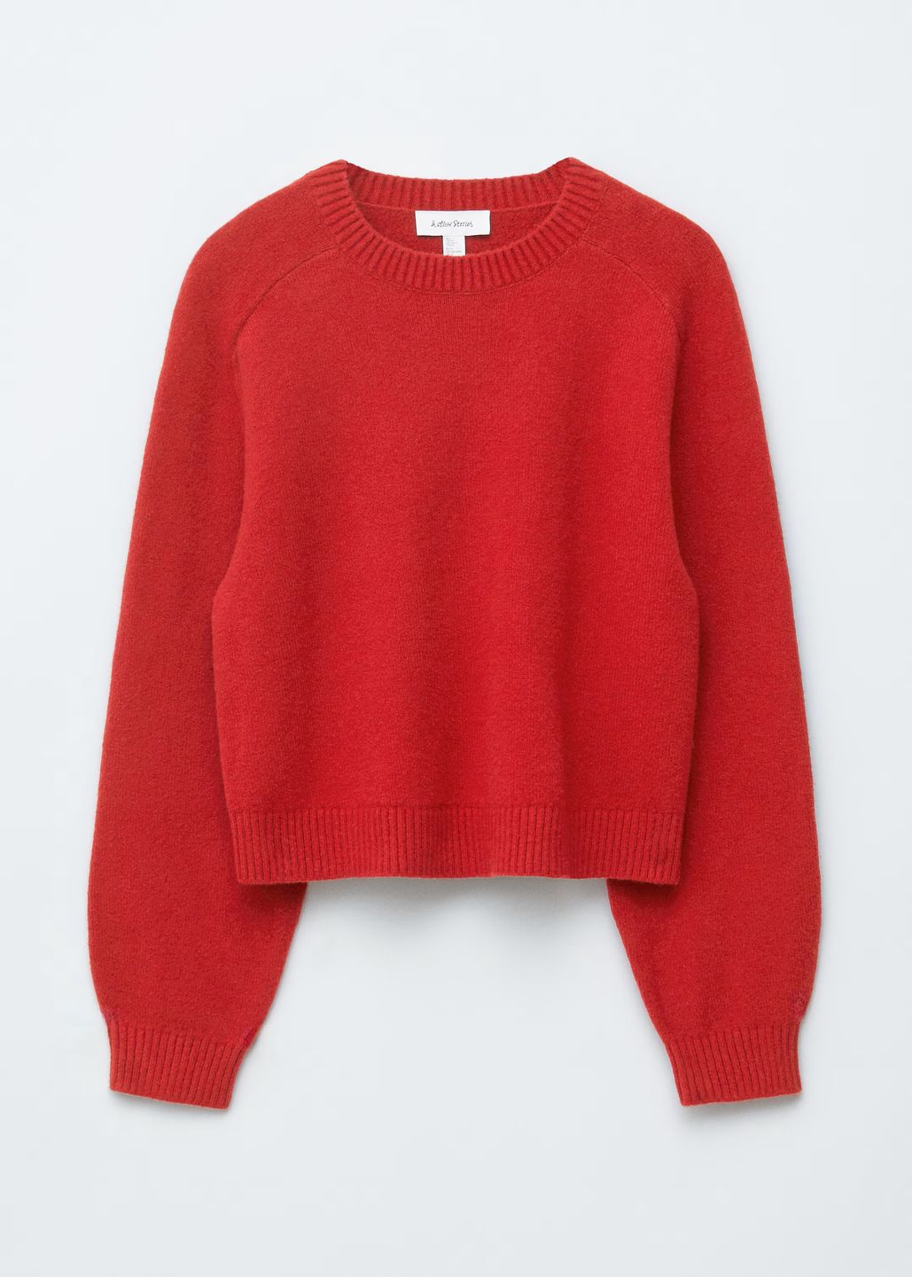 Czerwony sweter H&M z wyprzedaży 