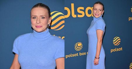 Aneta Zając w przylegającej sukni pozuje na wiosennej ramówce Polsatu. Zachwyca formą? (ZDJĘCIA)