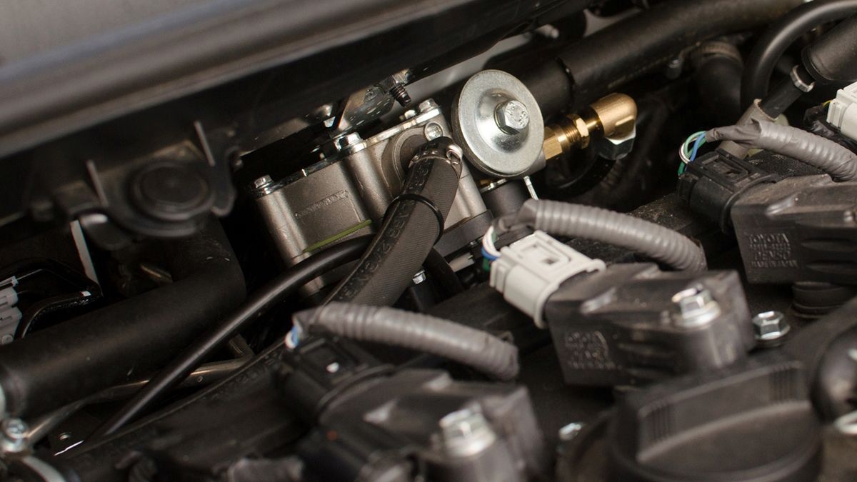 Reduktor gazowy STAG zamontowany w Toyocie Corolli Hybrid