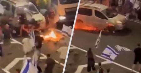 Szokujące sceny w Izraelu. Samochód wjechał w protestujących