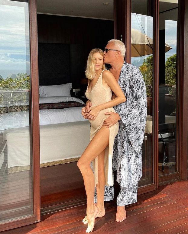 Lena Perminova i Aleksandr Lebiediew