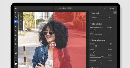 Photoshop na iPada: Refine Edge Brush oraz gesty dotykowe
