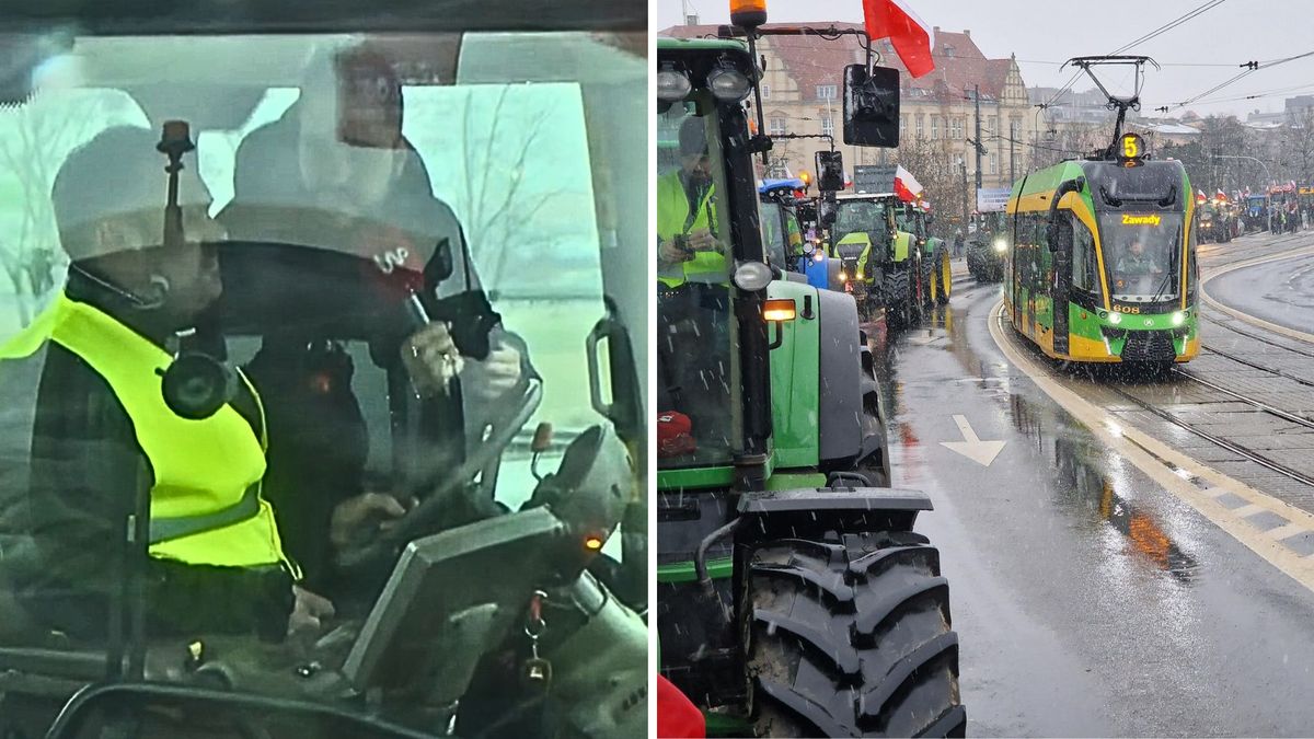 rolnicy, bruksela, protest rolników Sznur traktorów nadciąga na Poznań. Bruksela też to dostrzeże