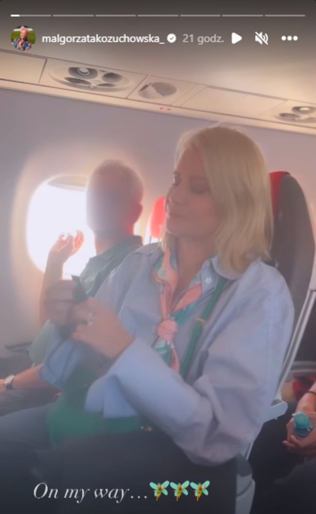Małgorzata Kożuchowska poleciała do Wenecji. Tak wygląda jej podróż
