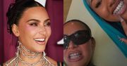 Kim Kardashian pozazdrościła córce i też założyła SREBRNE ZĘBY. Widać, że chce być "cool mamą"? (FOTO)