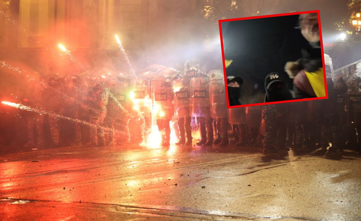 Zamieszki w Tbilisi. Starcie z policją polskiego dziennikarza