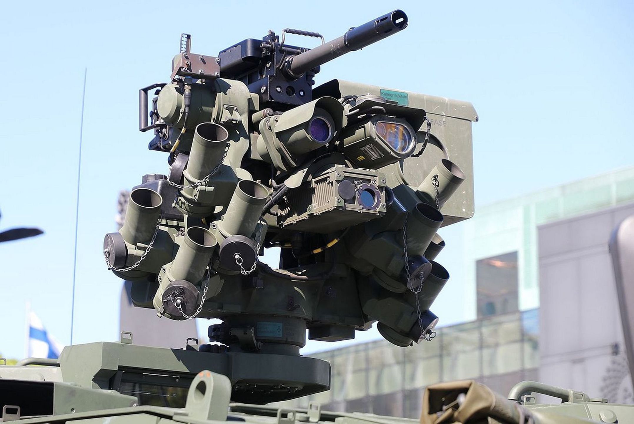 Moduł Konsberg Protector RWS - tu zamontowany na transporterze Patria AMV