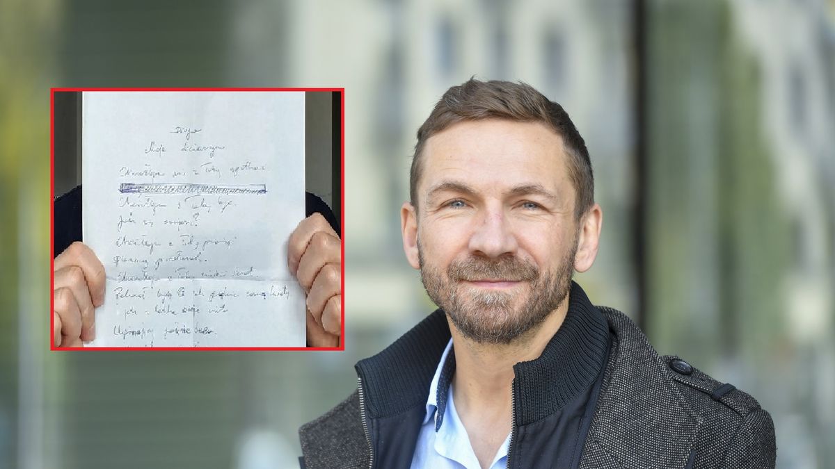 Kossakowski pokazał list miłosny. "Droga Moja Dziewczyno"