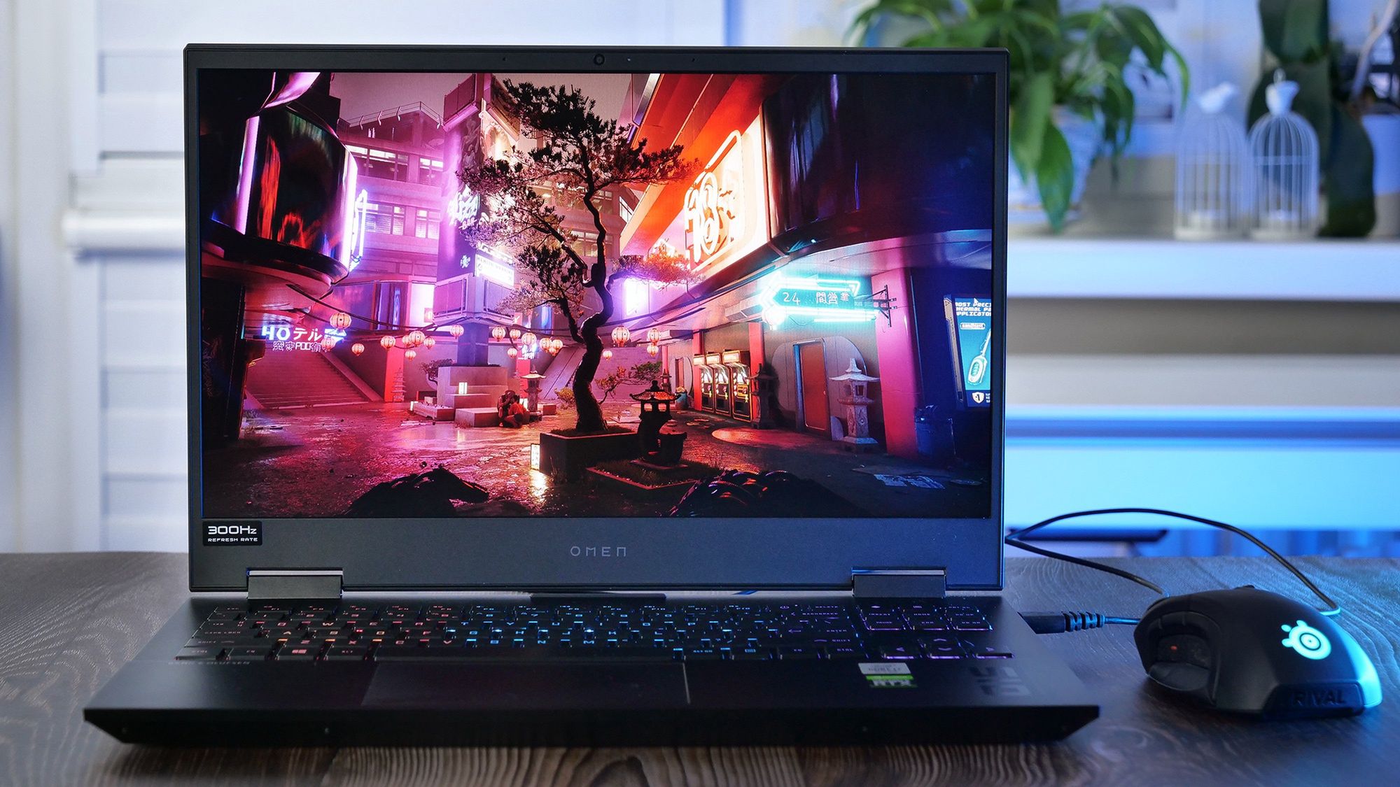 OMEN 15 z “Cyberpunkiem 2077” na ustawieniach ultra