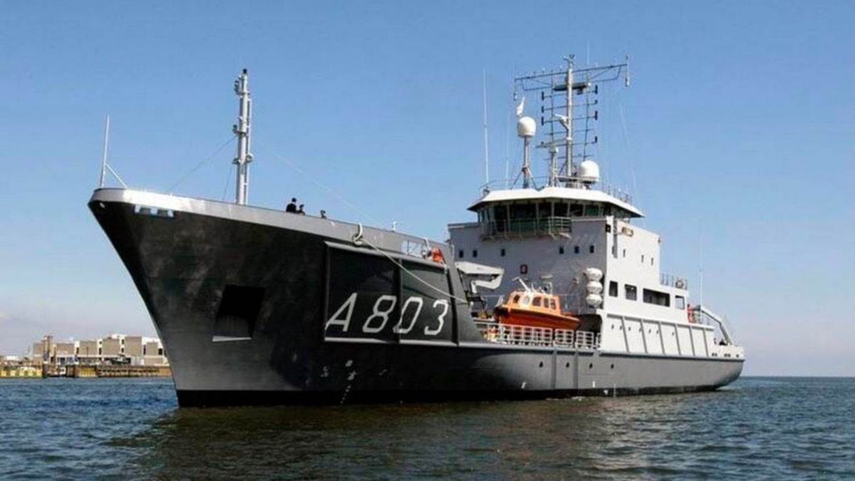Na zdjęciu holenderski okręt hydrograficzny HNLMS Luymes