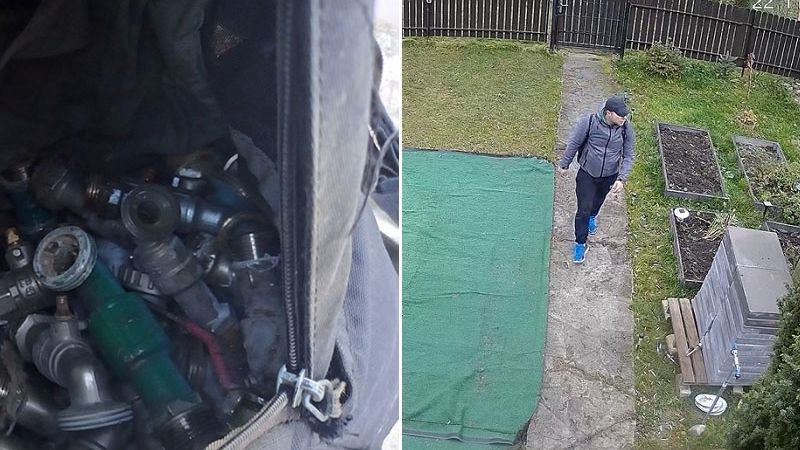 Policja poszukuje złodzieja kranów z ogródków działkowych