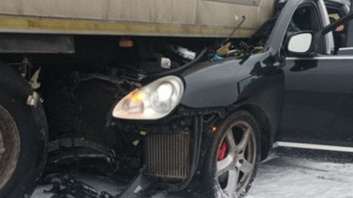 Porsche zostało zniszczone