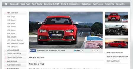 Audi RS6 Plus niechcący przedstawione przed premierą
