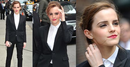 Emma Watson w garniturze! (ZDJĘCIA)
