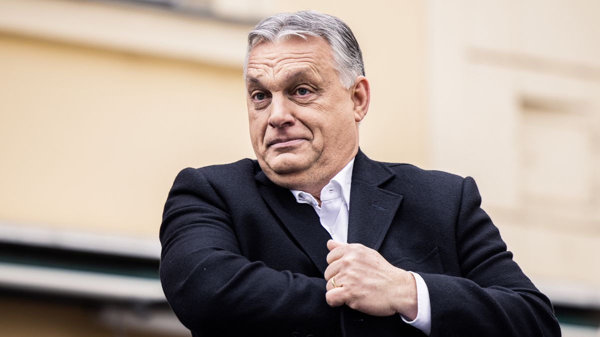 Viktor Orban, Hungary's prime minister, during his final campaign speech ahead of the general election, in Szekesfehervar, Hungary, on Friday, April 1, 2022. With Orban tipped to win a fourth consecutive term in Sundays general election, stock investors in Hungary are already focusing on how hell fix the budget hole created to help his government stay in power. Photographer: Akos Stiller/Bloomberg via Getty Images