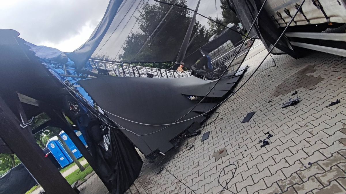 Silny wiatr zniszczył przygotowania do Freshland Festival