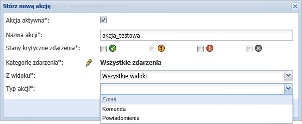 Intelligent Power Protector tworzenie nowej akcji