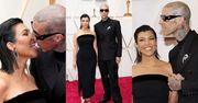 Oscary 2022. Kourtney Kardashian MIGDALI SIĘ z ukochanym na czerwonym dywanie. Spodziewaliście się ją tam zobaczyć? (ZDJĘCIA)