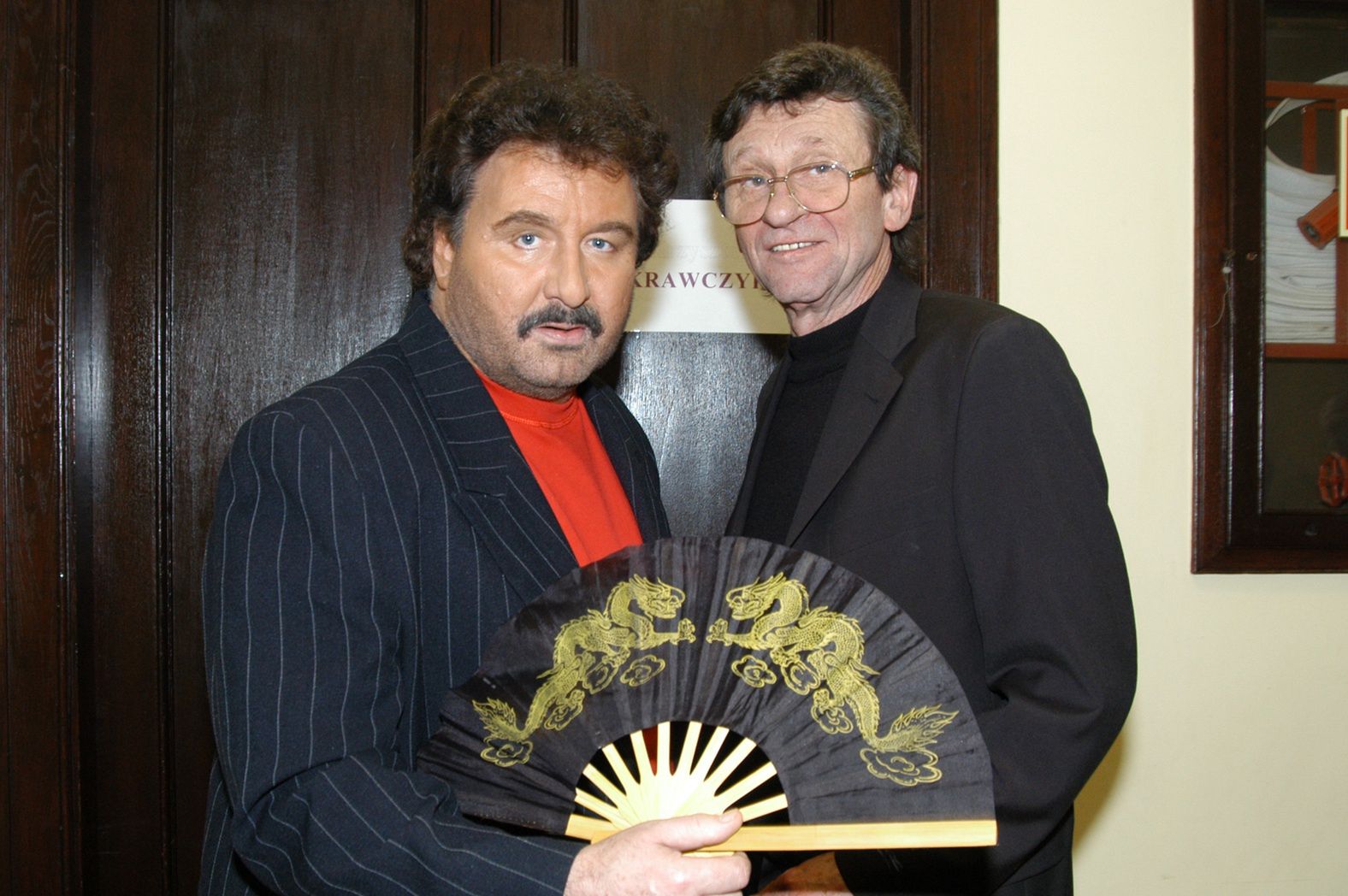 Krzysztof Krawczyk i Ryszard Poznakowski w 2004 roku