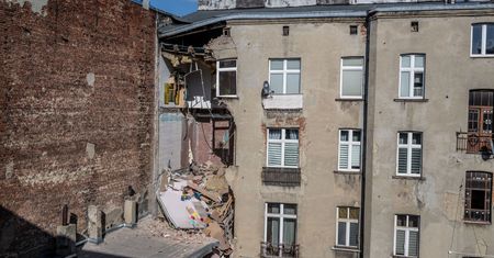 Zawalona część kamienicy w Łodzi. Dramatyczne relacje sąsiadów