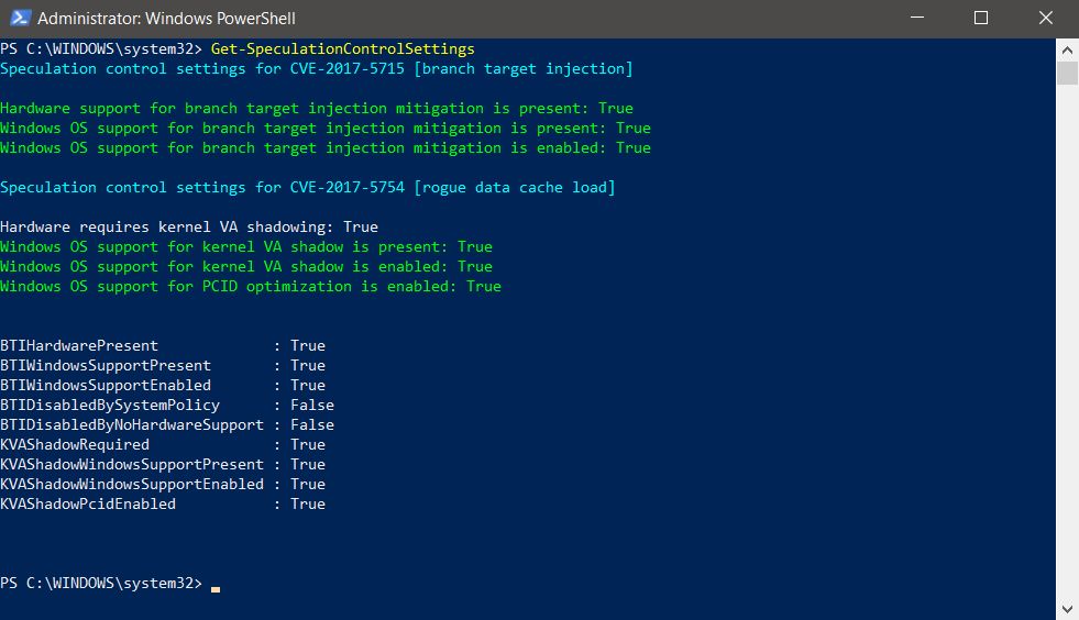 Windows 10 po aktualizacji KB4056892 i ze zaktualizowanym BIOS-em, procesor Intel Core i5-7200U (Kaby Lake)