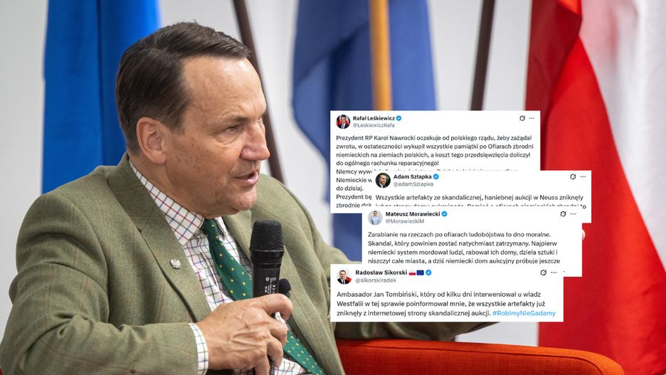 Sikorski zareagował na skandaliczną aukcję