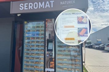 Podchodzisz, klikasz i odbierasz ser ze skrytki. Nietypowy automat koło Kryspinowa