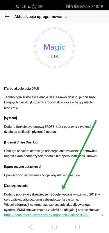 Android, informacje o poprawkach bezpieczeństwa (mój telefon jest jeszcze podatny na opisany atak)