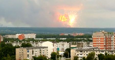 Eksplozja składu amunicji. Nagrania świadków
