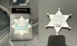 63-latek miał fałszywą odznakę. Później nią groził