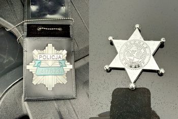 63-latek miał fałszywą odznakę. Później nią groził