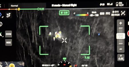 Kierowca bmw ukrył się w lesie przed policją. Namierzył go dron z termowizją