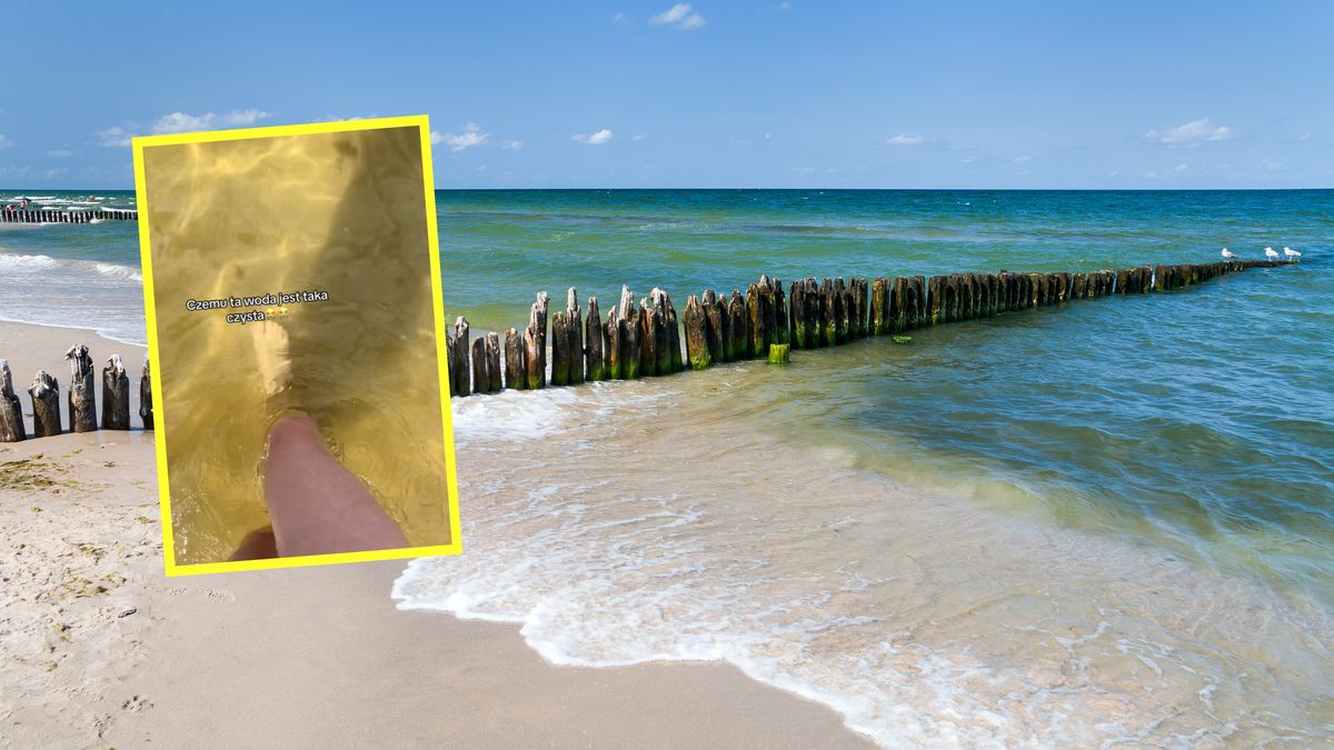 Zdziwiła się po wejściu do Bałtyku