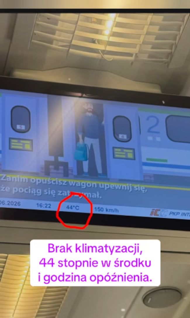 Upały doskwierały pasażerom pociągów