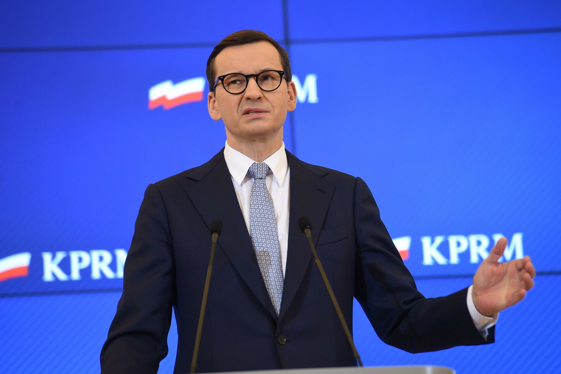 Konferencja Mateusza Morawieckiego30.11.2021 Warszawa Konferencja Premiera Mateusza Morawieckiego  fot. Zbyszek Kaczmarek/REPORTER
n/z: Mateusz MorawieckiZbyszek Kaczmarek/REPORTER