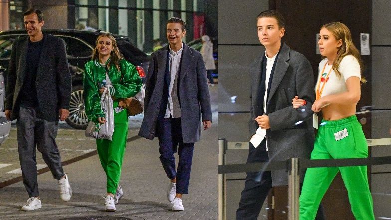 Oliwia Bieniuk z bratem