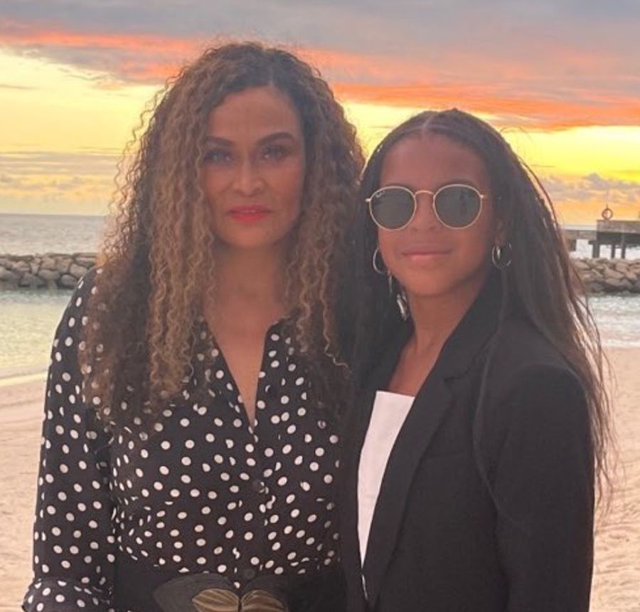Tina Knowles i Blue Ivy 