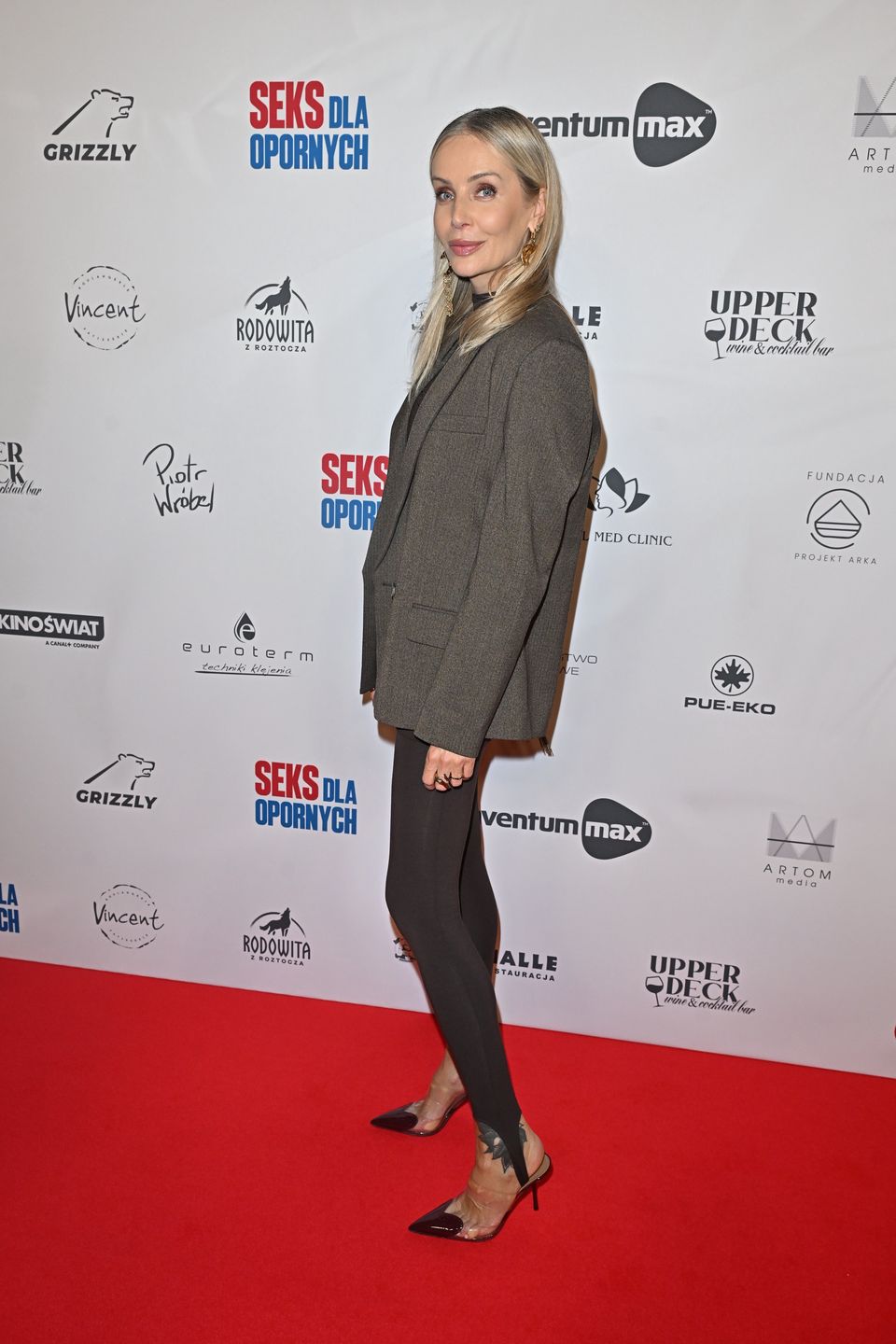 Agnieszka Woźniak-Starak na premierze filmu "Seks dla opornych"