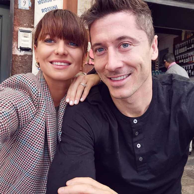 Anna i Robert Lewandowscy na randce