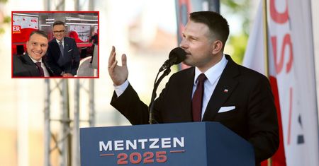 Szpilka za szpilką. Hołownia zareagował na zdjęcie Mentzena