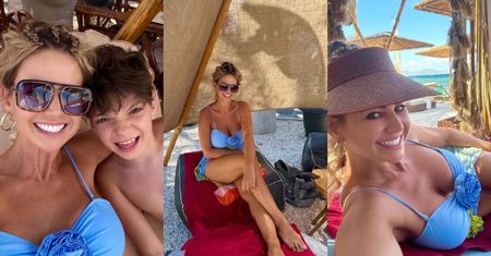 Maja Rutkowski tęskni za urlopem i prezentuje serię fotek w niebieskim stroju kąpielowym