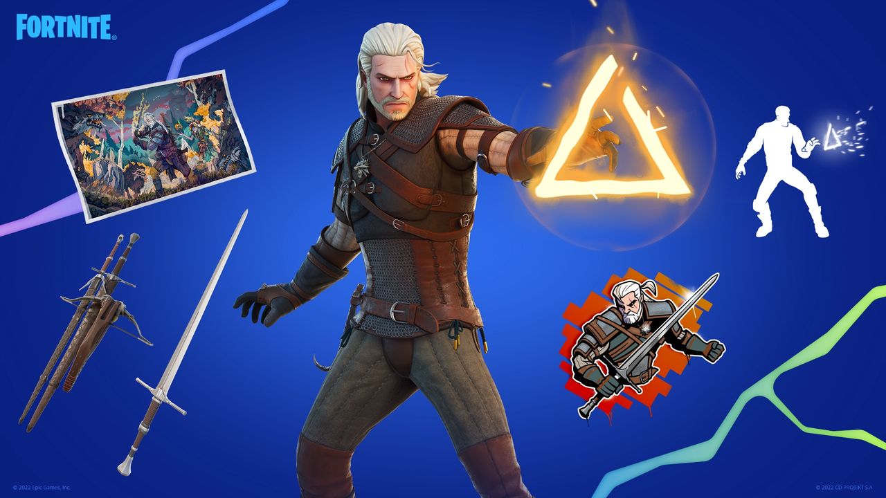 Geralt w Rivii w Fortnite